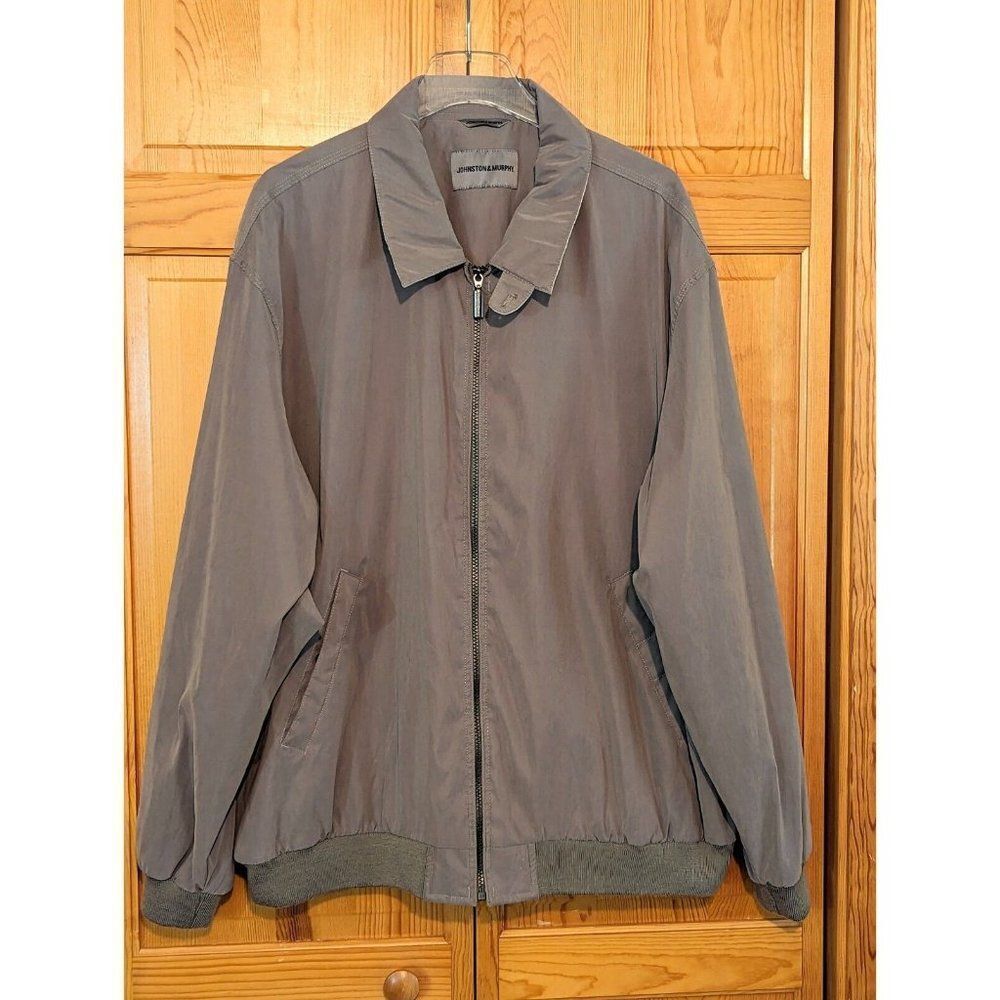 Johnson & Murphy  Men's XXL Golf Windbreaker Jacket‎ Classic Khaki Tan